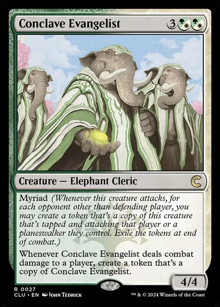 Conclave Evangelist, Magic card CLU 27 — Ravnica: Clue Edition set
