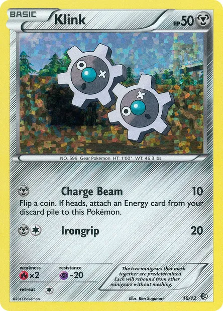 Klink, Pokémon card MCD11 10 — McDonald's Collection 2011 set