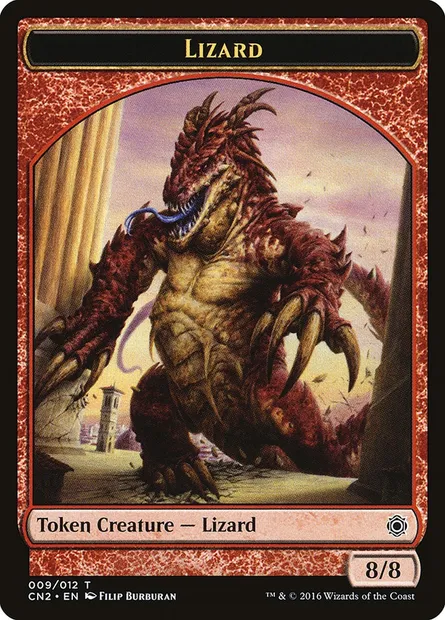 Lizard, carte Magic TCN2 9 — extension Conspiracy: Take the Crown Tokens