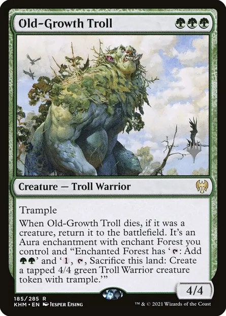 Troll primaire, carte Magic PKHM 185p — extension Kaldheim Promos