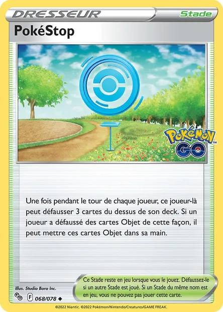 PokéStop, carte Pokémon PGO 068 — extension Pokémon GO