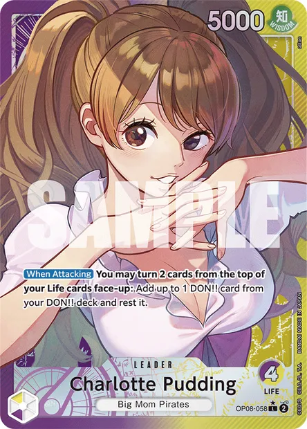Charlotte Pudding, One Piece card OP08-058 — TWO LEGENDS set