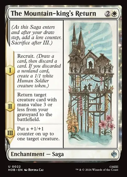 The Mountain-king's Return, Magic card HOB 22 — The Hobbit set