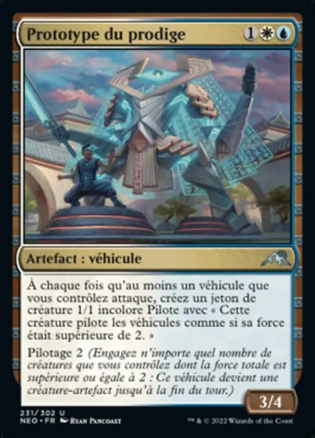 Prototype du prodige, carte Magic NEO 231 — extension Kamigawa: La Dynastie Néon
