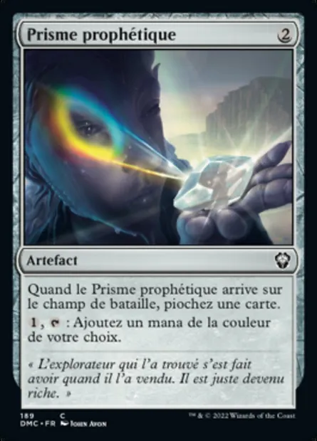 Prisme prophétique, carte Magic DMC 189 — extension Dominaria United Commander