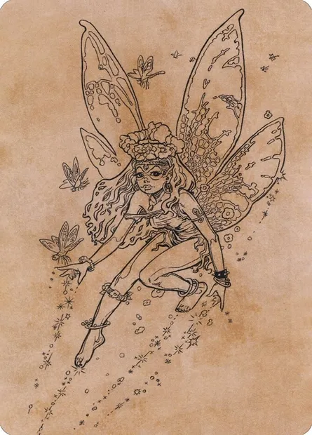 Pixie Guide // Pixie Guide, Magic card AAFR 78 — Adventures in the Forgotten Realms Art Series set