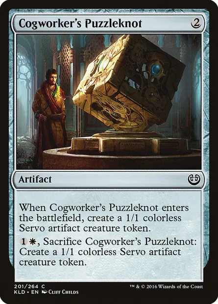 Cogworker's Puzzleknot, Magic card KLD 201 — Kaladesh set