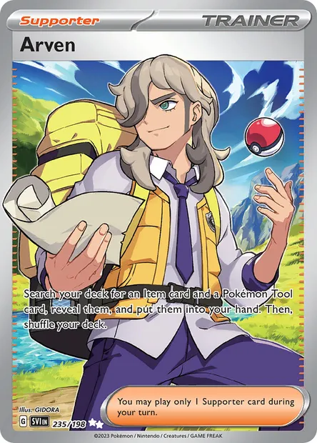 Arven, Pokémon card SVI 235 — Scarlet & Violet set