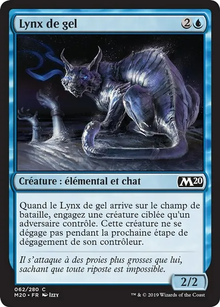 Lynx de gel, carte Magic M20 62 — extension Core Set 2020