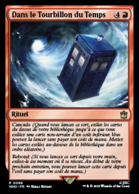 Dans le Tourbillon du Temps, carte Magic WHO 88 — extension Doctor Who
