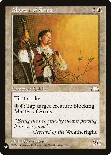 Maître d'armes, carte Magic PLST WTH-20 — extension The List