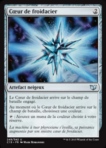 Cœur de froidacier, carte Magic C15 249 — extension Commander 2015