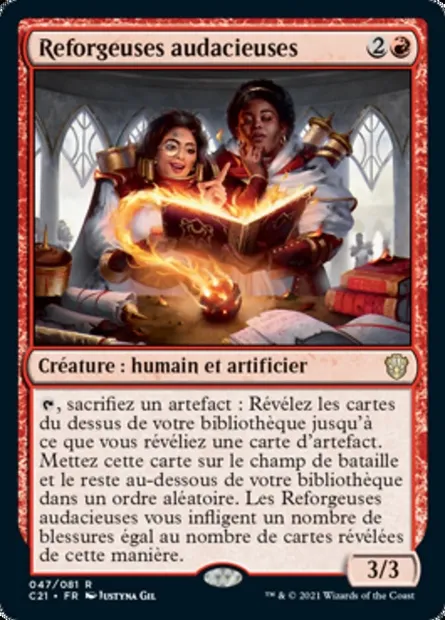 Reforgeuses audacieuses, carte Magic C21 47 — extension Commander 2021