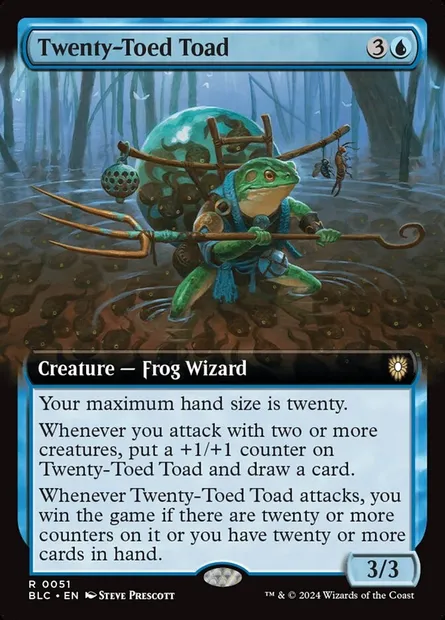 Twenty-Toed Toad, Magic card BLC 51 — Bloomburrow Commander set