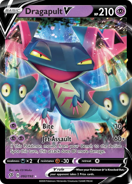 Dragapult V, Pokémon card RCL 92 — Rebel Clash set