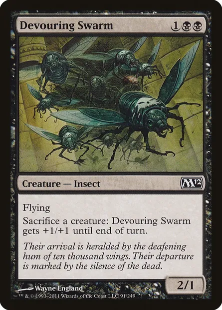 Devouring Swarm, Magic card M12 91 — Magic 2012 set
