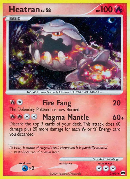 Heatran, Pokémon card AR 3 — Arceus set