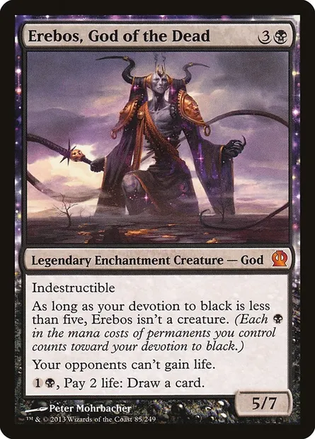 Erebos, God of the Dead, Magic card THS 85 — Theros set