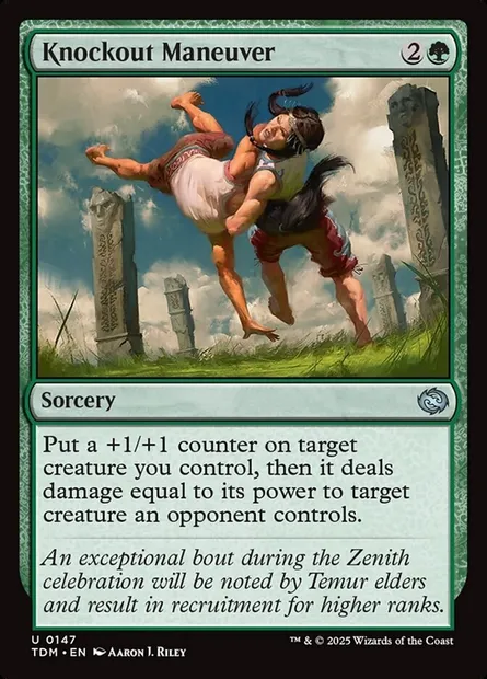 Knockout Maneuver, Magic card TDM 147 — Tarkir: Dragonstorm set