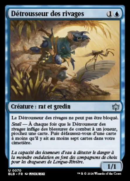 Détrousseur des rivages, carte Magic BLB 70 — extension Bloomburrow