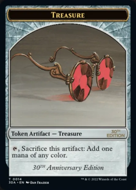 Treasure, carte Magic T30A 14 — extension 30th Anniversary Tokens
