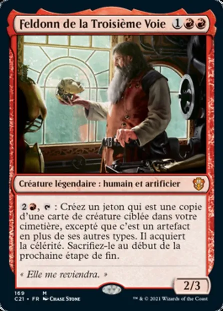 Feldonn de la Troisième Voie, carte Magic C21 169 — extension Commander 2021