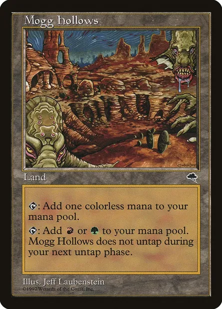 Mogg Hollows, Magic card TMP 320 — Tempest set