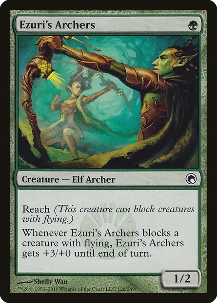 Ezuri's Archers, Magic card SOM 120 — Scars of Mirrodin set