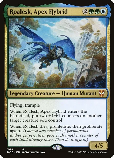 Roalesk, Apex Hybrid, Magic card NCC 349 — New Capenna Commander set