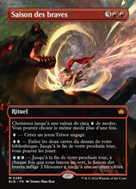 Saison des braves, carte Magic BLB 285 — extension Bloomburrow