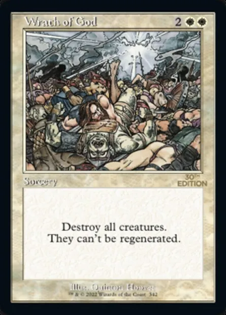 Wrath of God, Magic card 30A 342 — 30th Anniversary Edition set