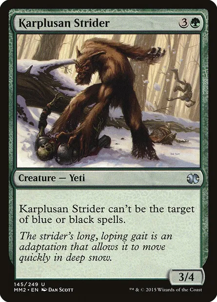 Karplusan Strider, Magic card MM2 145 — Modern Masters 2015 set