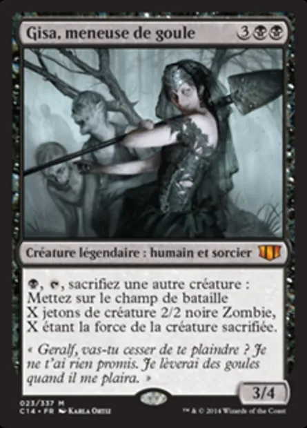 Gisa, meneuse de goule, carte Magic C14 23 — extension Commander 2014