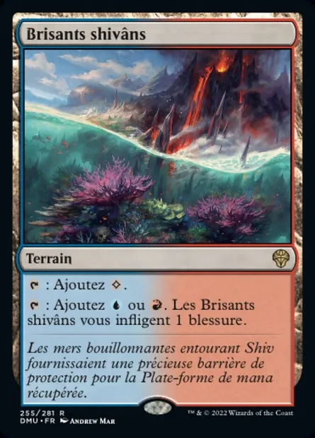 Brisants shivâns, carte Magic DMU 255 — extension Dominaria Uni