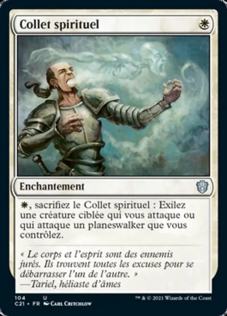 Collet spirituel, carte Magic C21 104 — extension Commander 2021
