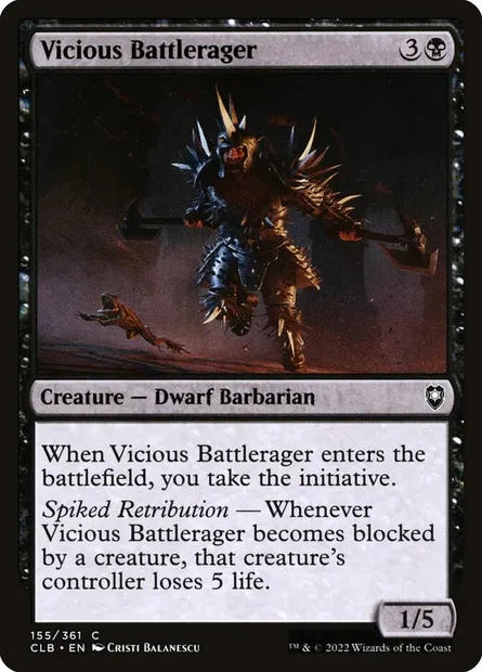 Vicious Battlerager, Magic card CLB 155 — Commander Legends: Battle for Baldur's Gate set
