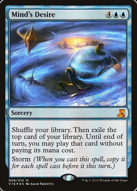 Mind's Desire, Magic card V16 8 — From the Vault: Lore set