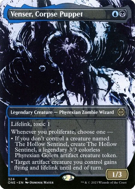 Venser, Corpse Puppet, Magic card ONE 324 — Phyrexia: All Will Be One set