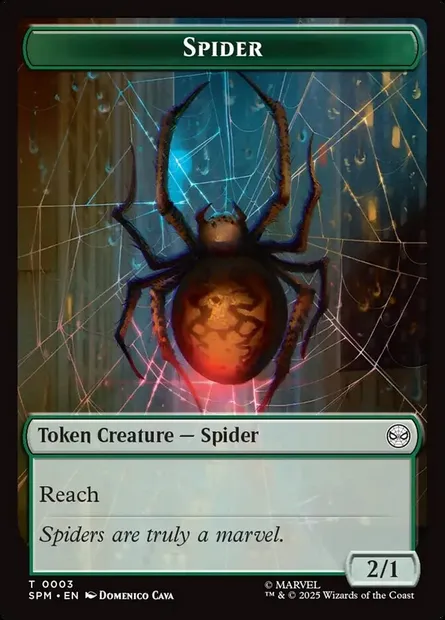 Spider, carte Magic TSPM 3 — extension Marvel's Spider-Man Tokens