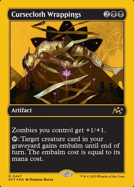 Cursecloth Wrappings, Magic card DFT 447 — Aetherdrift set