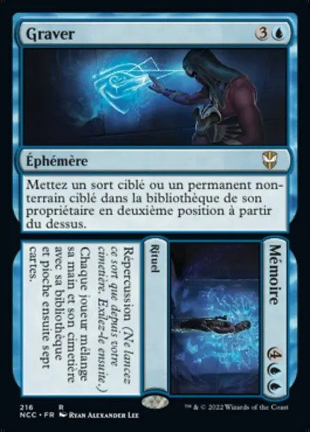 Commit // Memory // Commit // Memory, carte Magic NCC 216 — extension New Capenna Commander