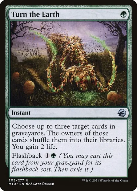 Turn the Earth, Magic card MID 205 — Innistrad: Midnight Hunt set