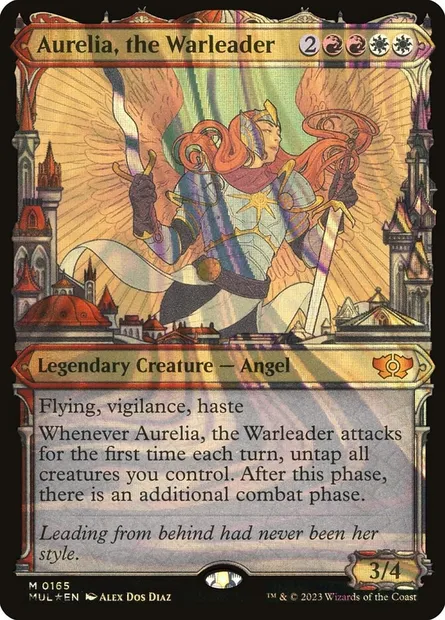 Aurelia, the Warleader, Magic card MUL 165 — Multiverse Legends set