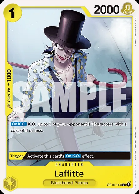 Laffitte, One Piece card OP16-114 — THE TIME OF BATTLE set