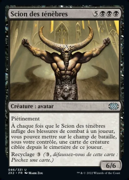 Scion des ténèbres, carte Magic 2X2 86 — extension Double Masters 2022
