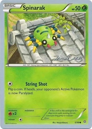 Spinarak, Pokémon card WCD16 005 — World Championship Decks 2016 set