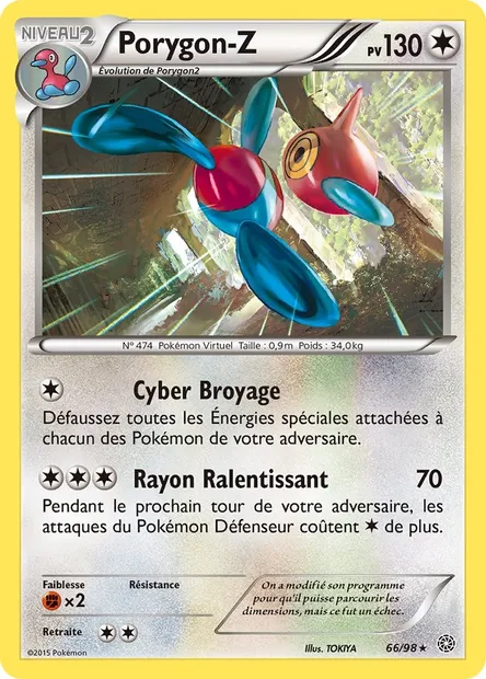 Porygon-Z, carte Pokémon AOR 66 — extension Origines Antiques