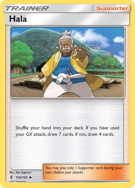 Hala, Pokémon card GRI 126 — Guardians Rising set