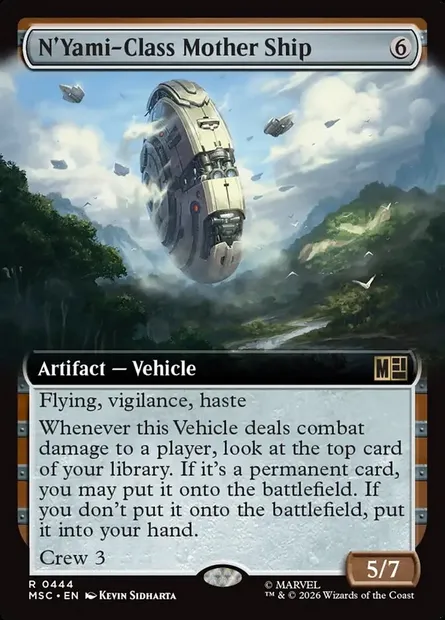 N'Yami-Class Mother Ship, Magic card MSC 444 — Marvel Super Heroes Commander set