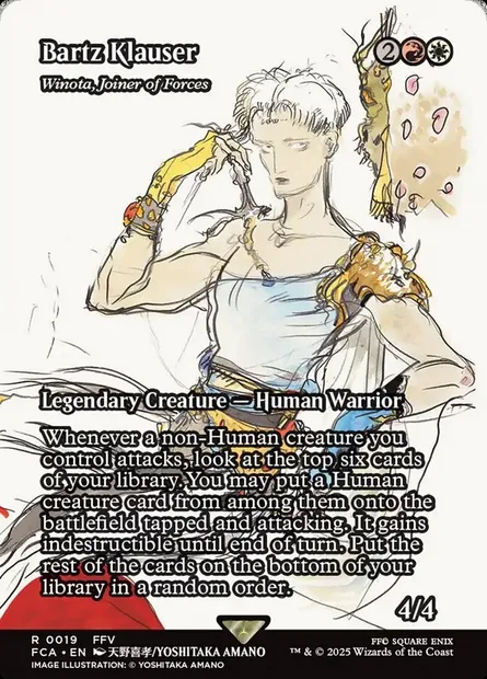 Winota, Joiner of Forces, Magic card FCA 19 — Final Fantasy: Through the Ages set